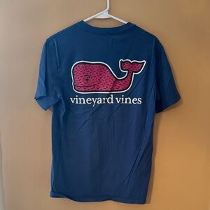 Vineyard Vines Men's Navy Tee with Logo Pocket